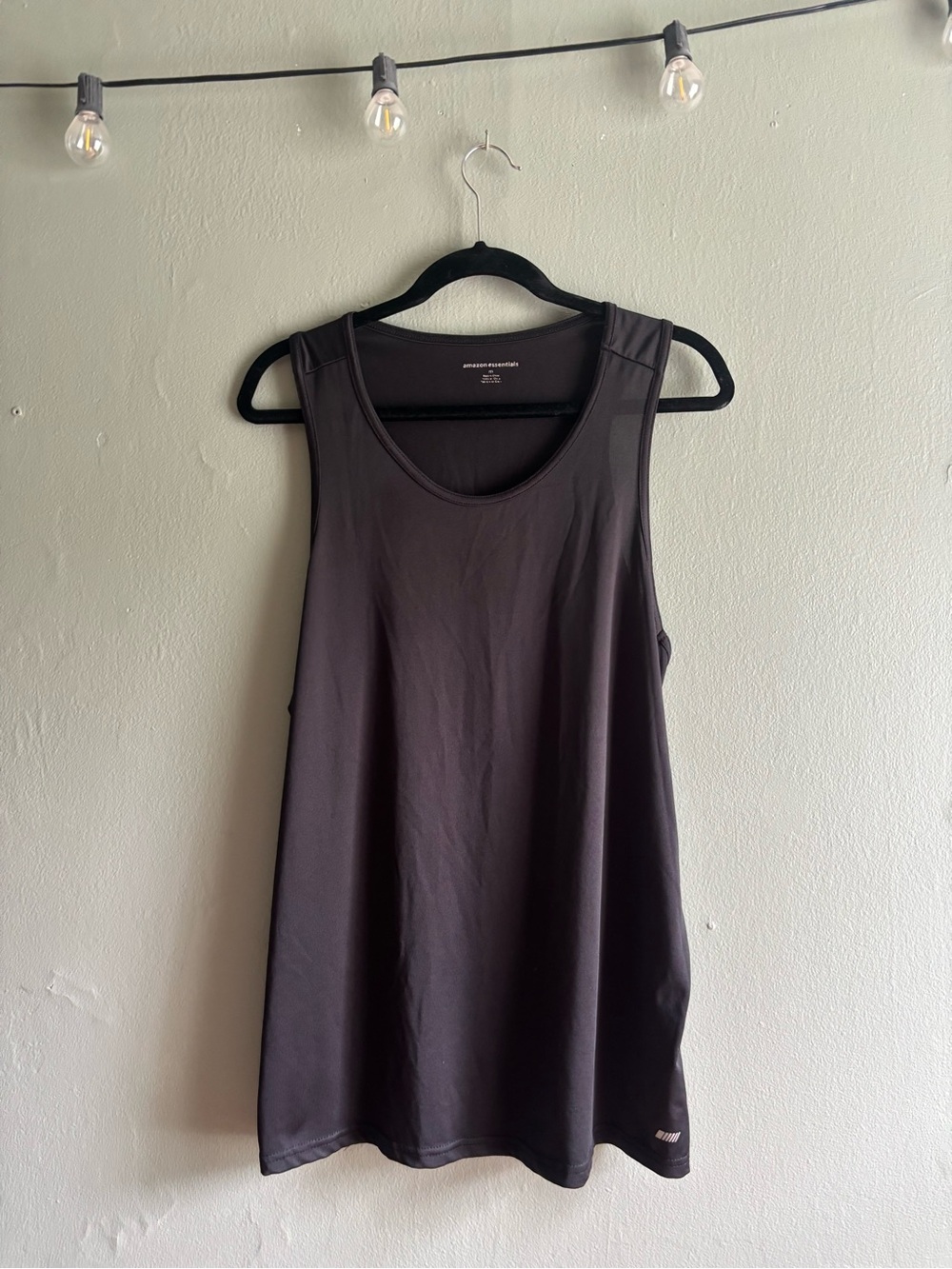 Amazon Essentials Women's Performance Racerback Tank Top in Dark Gray Size: M